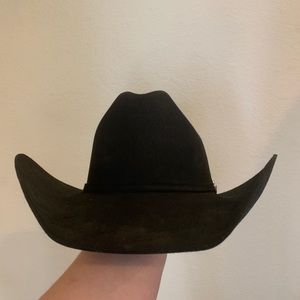 Resistol black felt cowboy hat
